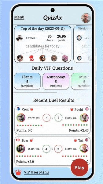 QuizAx - real time trivia app
