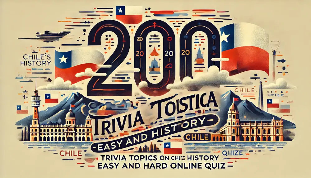 200 Chile History Trivia Topics – Easy and Hard Online Quiz