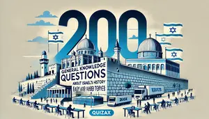 200 Israel History General Knowledge Questions – Easy & Hard Topics