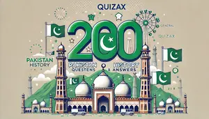 200 Pakistan History Questions and Answers Quiz